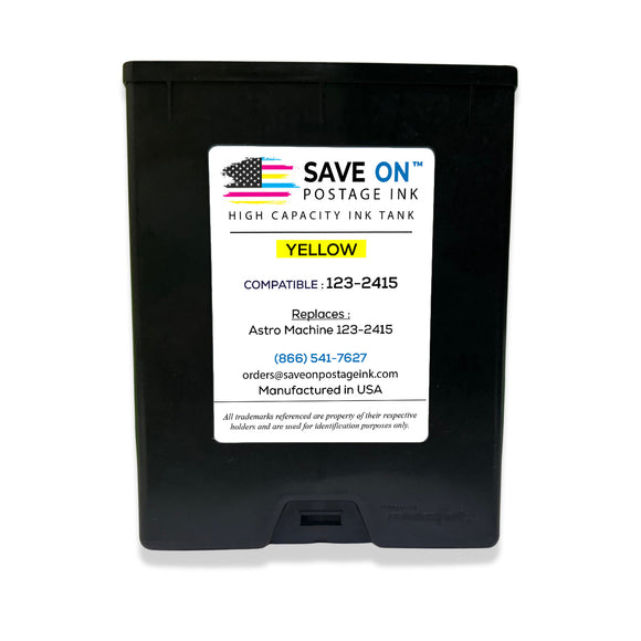 Compatible Astro 123-2415 | Memjet Ink Compatible HI-CAP Yellow Ink Tank for AstroJet M1 M2 S1 and M1DX