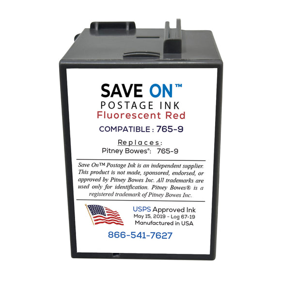 Pitney Bowes 765-9 Red Ink Cartridge 2 Pack | Compatible with SendPro C Auto