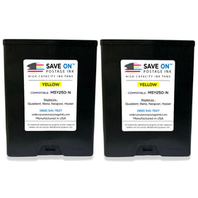 Quadient Memjet M5Y250-N | Memjet Ink Compatible HI-CAP Yellow Ink Tank for Mach Series Hasler Quadient and Formax Printers | 2 Pack