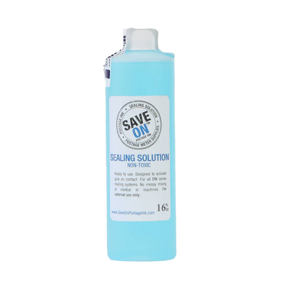 Pitney Bowes E-Z Seal 601-0 Sealing Solution | Compatible, SINGLE - Pint Size Bottle - Mindful Supplies