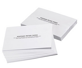 White envelopes containing BT1N postage meter tapes