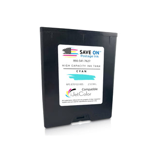 iJetColor by Printware 870102-005 HI-CAP Cyan Ink Tank | Compatible with Classic Printer and NXT Printer