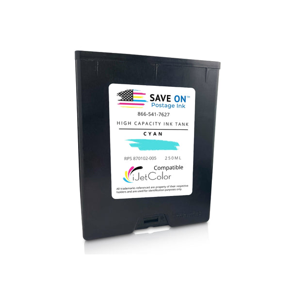 iJetColor by Printware 870102-005 HI-CAP Cyan Ink Tank | Compatible with Classic Printer and NXT Printer