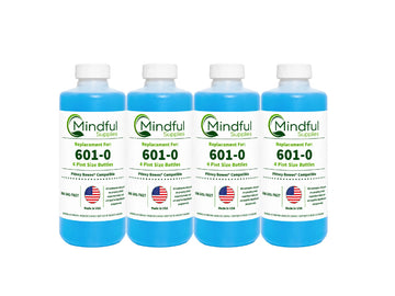 Pitney Bowes E-Z Seal 601-0 Sealing Solution | Compatible, Four - Pint Size Bottles
