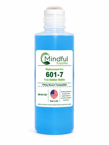 Pitney Bowes Compatible E-Z Seal 601-7 Sealing Solution | Compatible, 4oz - Dabber Bottle
