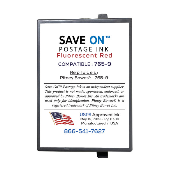 Pitney Bowes 765-9 Red Ink Cartridge | Compatible, DM SendPro C Auto Series