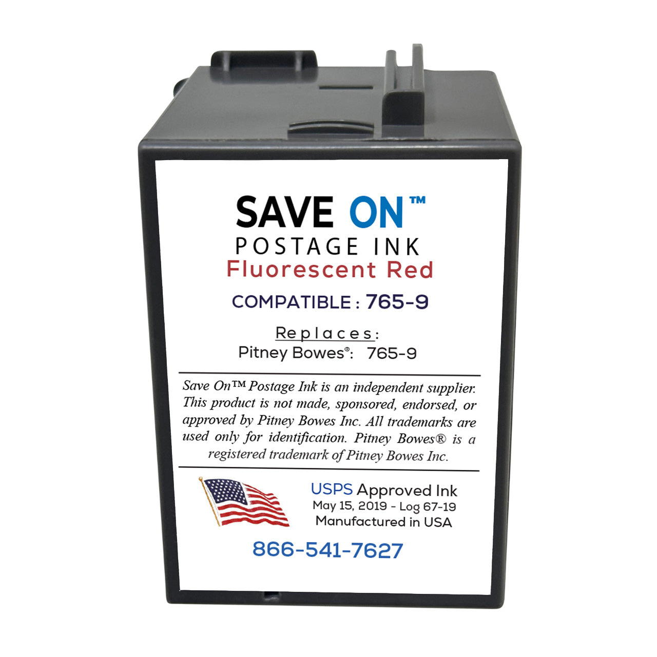 Pitney Bowes 765-9 Red Ink Cartridge | Compatible, DM SendPro C Auto Series