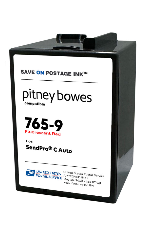Pitney Bowes 765-9 Red Ink Cartridge | Compatible, DM SendPro C Auto Series