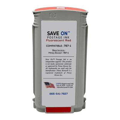 Pitney Bowes 787-1 Red Ink Cartridge | Compatible, SendPro P and Connect+ Series