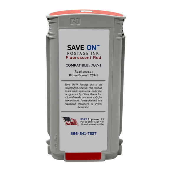 Pitney Bowes 787-1 Red Ink Cartridge | Compatible, SendPro P and Connect+ Series