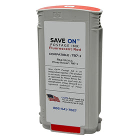Pitney Bowes 787-1 Red Ink Cartridge | Compatible, SendPro P and Connect+ Series - 0