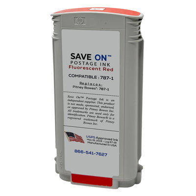 Pitney Bowes 787-1 Red Ink Cartridge | Compatible, SendPro P and Connect+ Series - 0