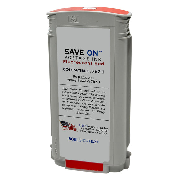 Pitney Bowes 787-1 Red Ink Cartridge | Compatible, SendPro P and Connect+ Series