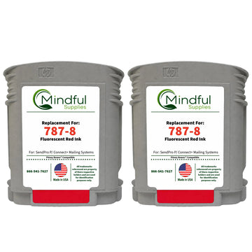 787-8 2 Pack Fluorescent Red Ink by Mindful Supplies