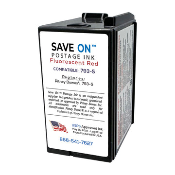 Pitney Bowes 793-5 Red Ink Cartridge 2 Pack | Compatible with DM Series & SendPro P - Connect + - 0