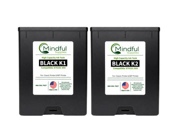 Compatible 870101-005 Black K1 and K2 high capacity ink tanks 2 pack for Classic and NXT printers by Mindful Supplies