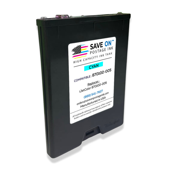 iJet Cyan Ink Tank 870102-005 Right Image Mindful Postage