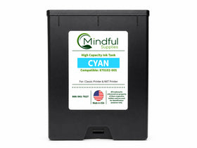 Compatible 870102-005 Cyan high capacity ink tank for Classic and NXT printers by Mindful Supplies