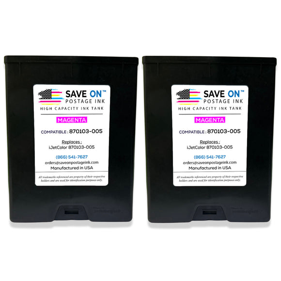 iJet Magenta Ink Tank 870103-005 2 pack Image Mindful Postage