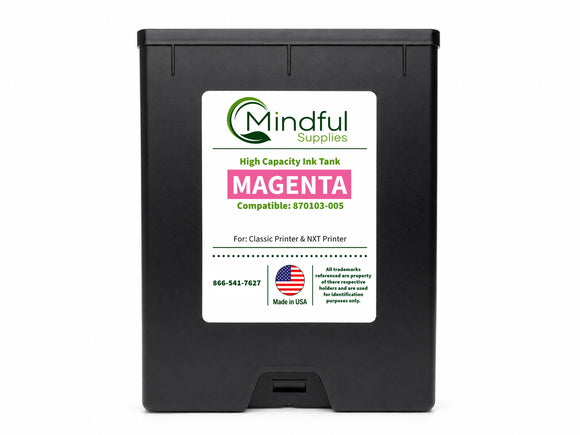 Compatible 870103-005 Magenta high capacity ink tank for Classic and NXT printers by Mindful Supplies