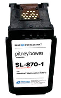 Pitney Bowes SL-870-1 Ink Cartridge 2 Pack | Compatible with SendPro Mailstation