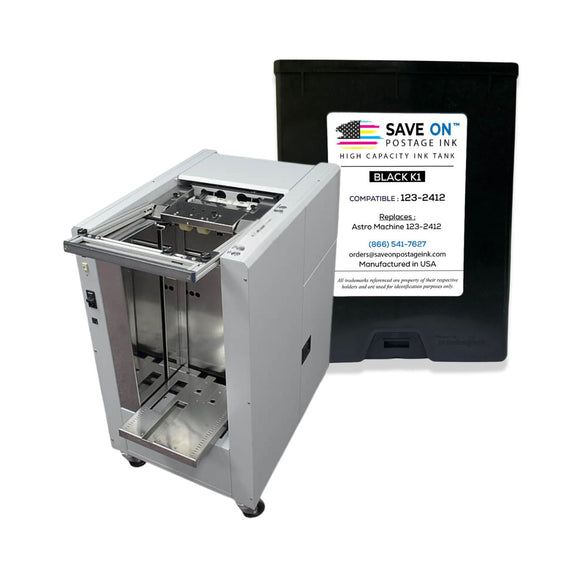 Compatible Astro 123-2412 | Memjet Ink Compatible HI-CAP Black K1 & K2 Ink Tank for AstroJet M1 M2 S1 and M1DX | 2 Pack