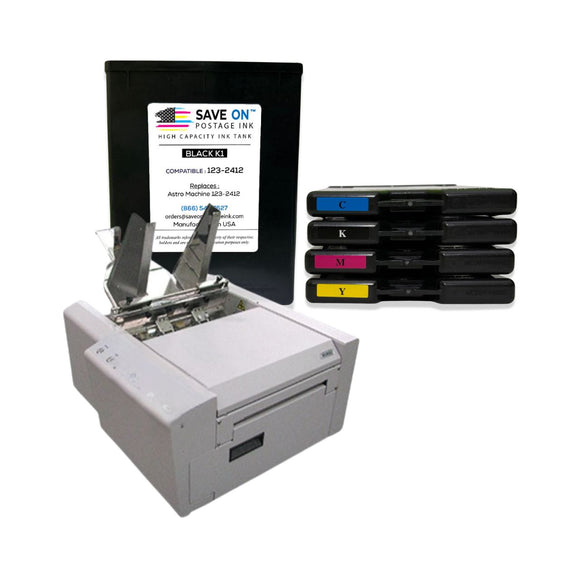 Astro CMYKK | Memjet Ink Compatible HI-CAP Complete Set Ink Tanks for AstroJet M1 M2 S1 and M1DX | 5 Pack