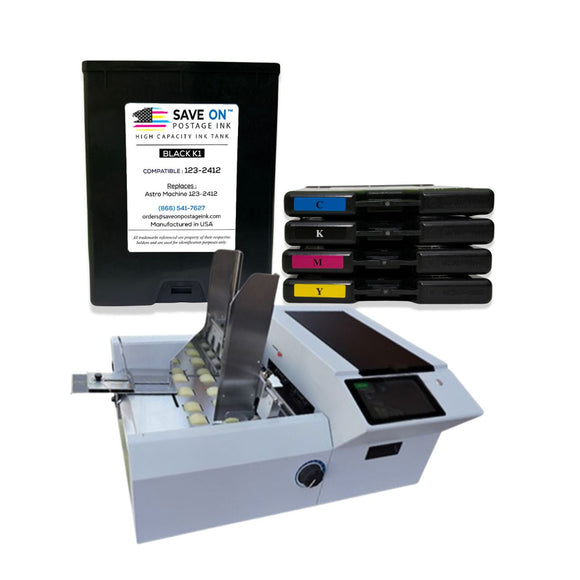 Astro CMYKK | Memjet Ink Compatible HI-CAP Complete Set Ink Tanks for AstroJet M1 M2 S1 and M1DX | 5 Pack