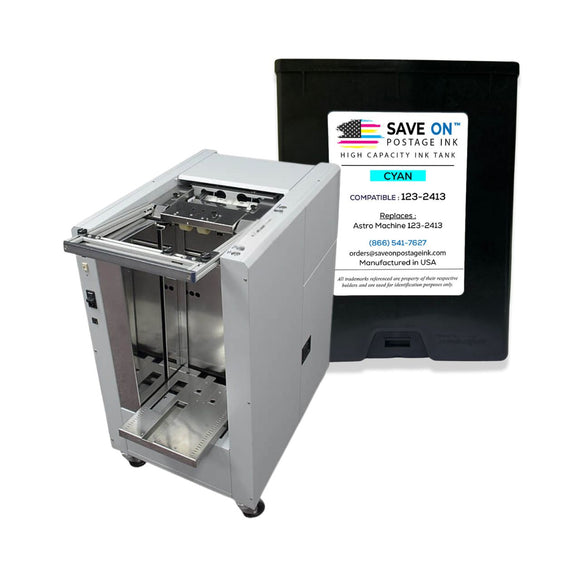 Compatible Astro 123-2413 | Memjet Ink Compatible HI-CAP Cyan Ink Tank for AstroJet M1 M2 S1 and M1DX | 2 Pack