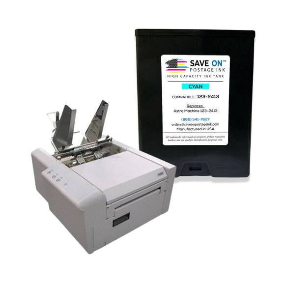 Compatible Astro 123-2413 | Memjet Ink Compatible HI-CAP Cyan Ink Tank for AstroJet M1 M2 S1 and M1DX | 2 Pack