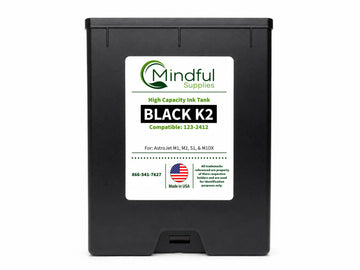 Compatible Astro 123-2412 Black K2 250ml Memjet Ink Tank for AstroJet M1, M2, S1 and M1DX
