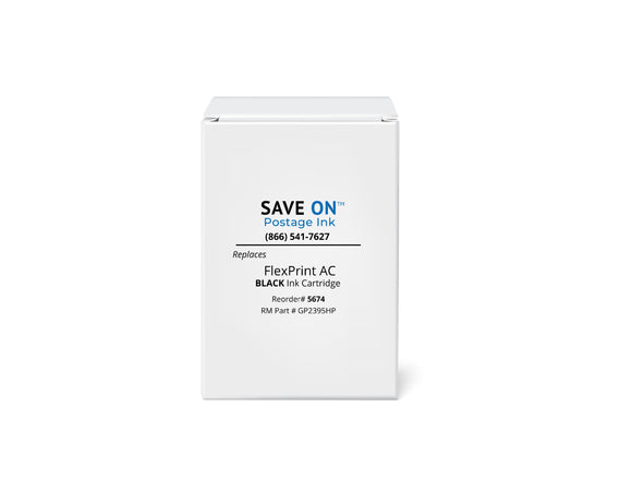 FlexPrint AC 5674 Black Ink Cartridge for Aqueous‑Coated Stock Replacement | Compatible (GP2395HP)