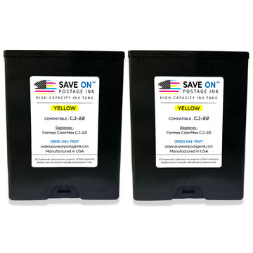 Compatible Formax CJ-22 | Memjet Ink Compatible HI-CAP Yellow Ink Tank for ColorMax7 and ColorMax8 | 2 Pack