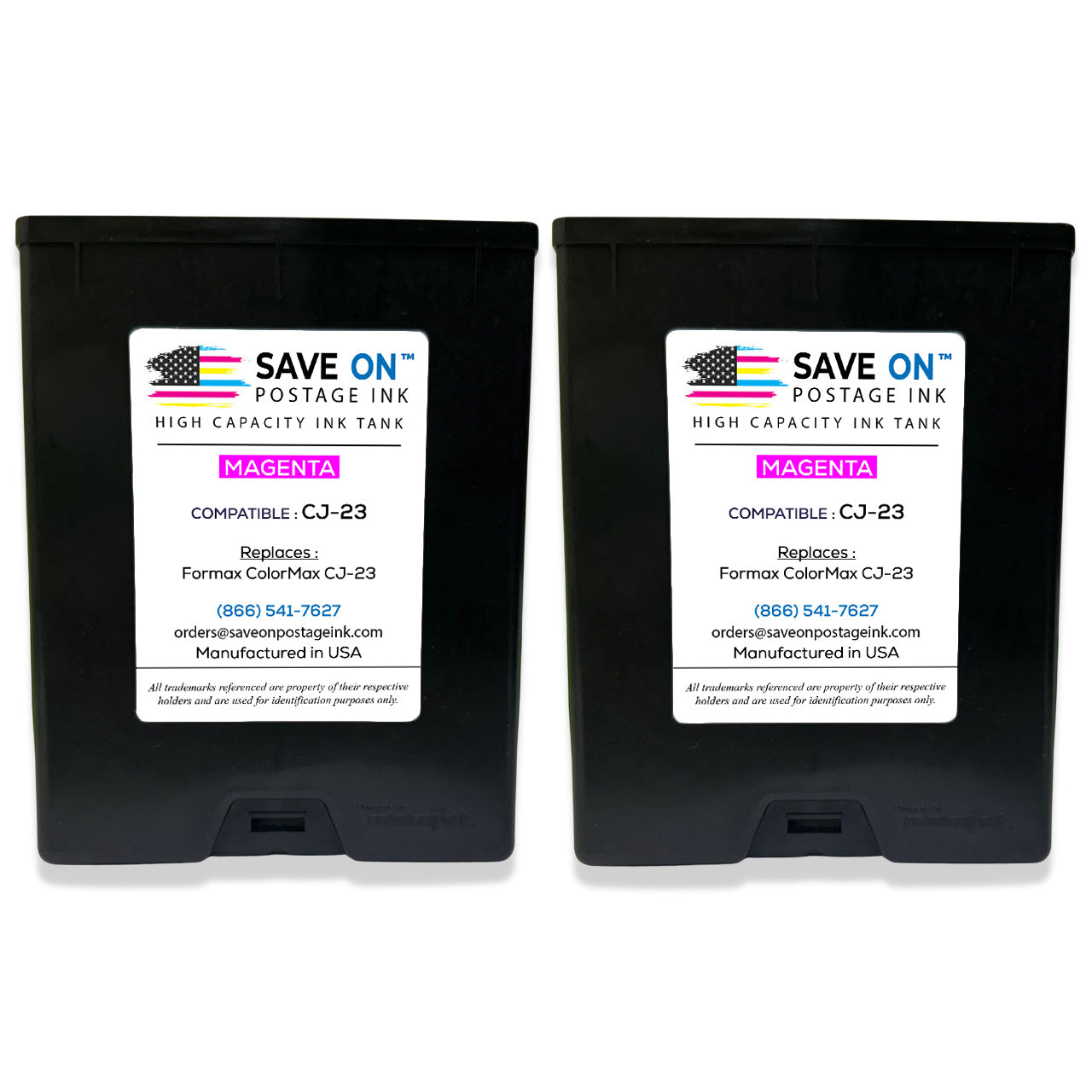 Compatible Formax CJ-23 | Memjet Ink Compatible HI-CAP Magenta Ink Tank for ColorMax7 and ColorMax8 | 2 Pack