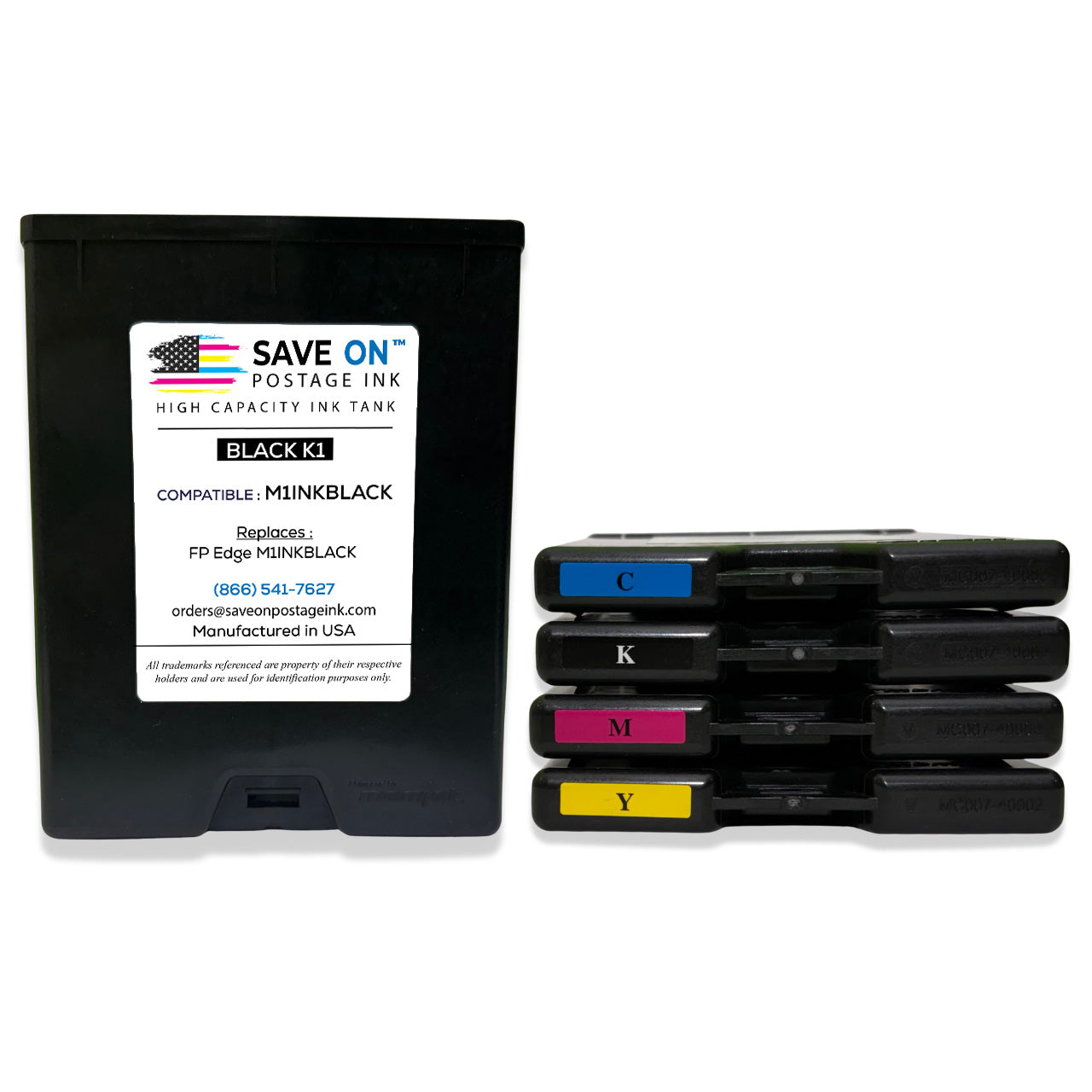 Compatible FP Edge FP-CMYKK | Memjet Ink Compatible HI-CAP Complete Set Ink Tanks for Edge, Edge Pro and Double Edge| 5 Pack