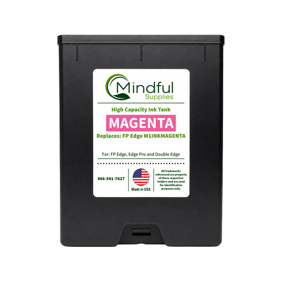 Compatible FP Edge magenta ink tank replacing M1INKMAGENTA for Edge, Edge Pro and Double Edge by Mindful Supplies
