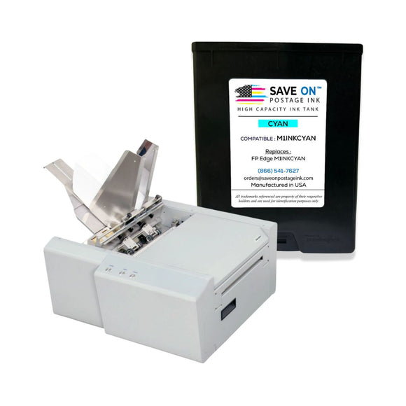 Compatible FP Edge M1INKCYAN | Memjet Ink Compatible HI-CAP Cyan Ink Tank for Edge, Edge Pro and Double Edge | 2 Pack