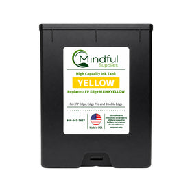 Compatible FP Edge yellow ink tank replacing M1INKYELLOW for Edge, Edge Pro and Double Edge by Mindful Supplies