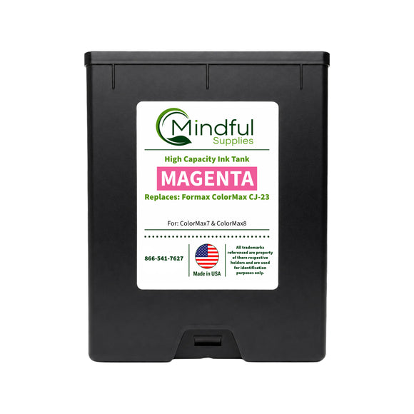 Compatible Formax CJ-23 Magenta Memjet Ink 250ml for ColorMax7 and ColorMax8 by Mindful Supplies