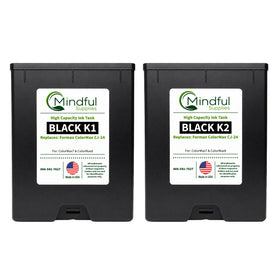 Compatible Formax CJ-24 Black K1 & K2 Memjet Ink 250ml 2 Pack for ColorMax7 and ColorMax8