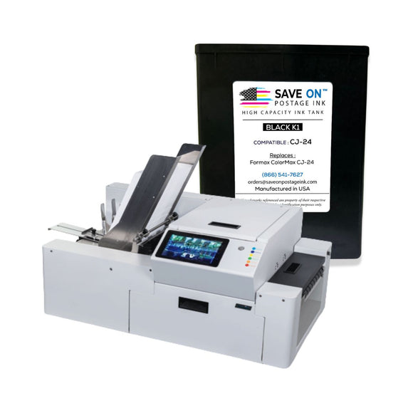 Compatible Formax CJ-24 | Memjet Ink Compatible HI-CAP Black K1 & K2 Ink Tank for ColorMax7 and ColorMax8 | 2 Pack