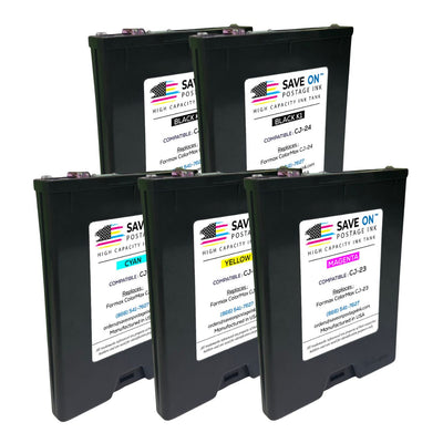Compatible Formax CMYKK | Memjet Ink Compatible HI-CAP Complete Set Ink Tanks for ColorMax7 and ColorMax8 | 5 Pack - 0