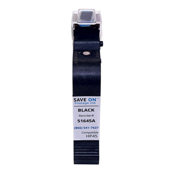 HP 45 (51645A) Compatible Black Ink Cartridge – 42ml Pigment for Addressing Printers