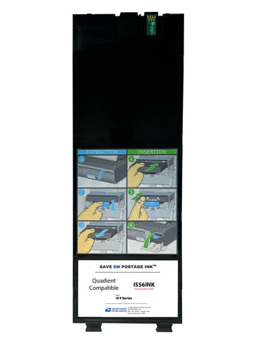Quadient | Neopost IS6000 Red Ink Tank Cartridge Compatible with IS5000 & IS6000