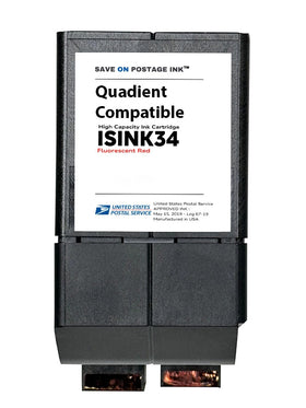 Quadient | Neopost IS350 Red Ink Cartridge Compatible with IS3 & IS4 Series
