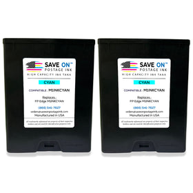 Compatible FP Edge M1INKCYAN | Memjet Ink Compatible HI-CAP Cyan Ink Tank for Edge, Edge Pro and Double Edge | 2 Pack