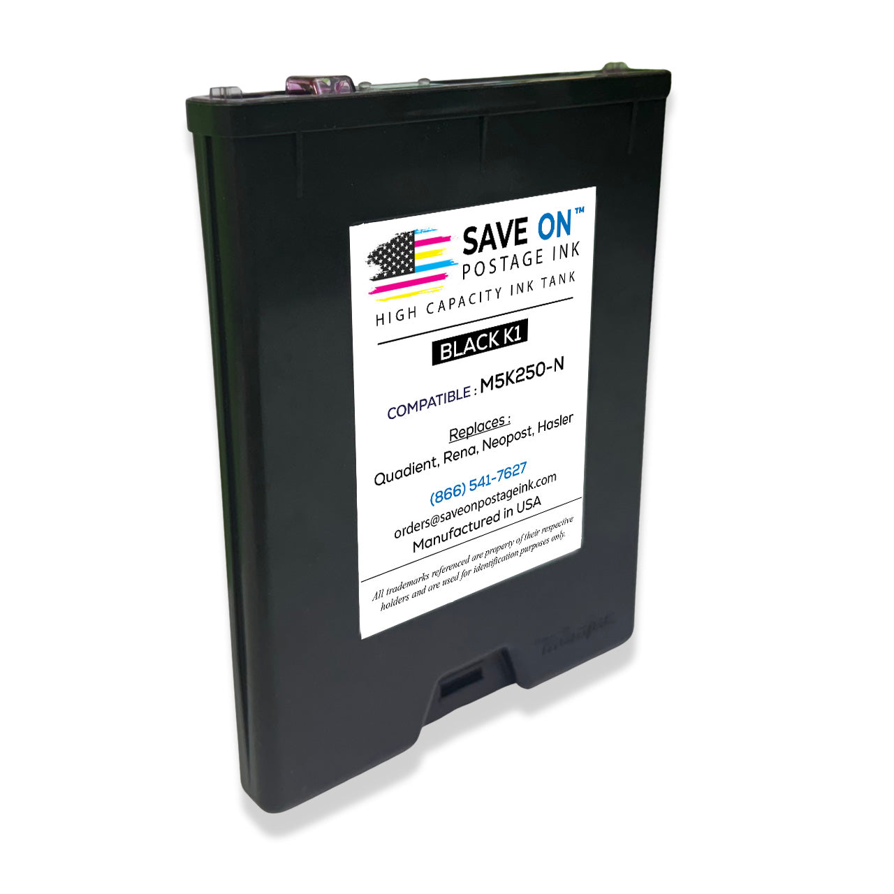 Compatible Quadient Memjet M5K250-N | Memjet Ink Compatible HI-CAP Black K1 Ink Tank for Mach Series Quadient Formax and Hasler Printers - 0