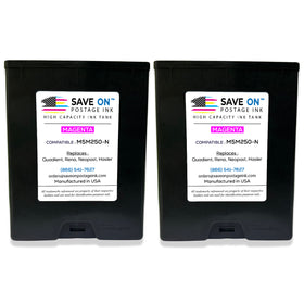 Quadient Memjet M5M250-N | Memjet Ink Compatible HI-CAP Magenta Ink Tank for Mach Series Hasler Quadient and Formax Printers | 2 Pack