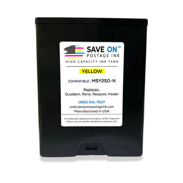 Compatible Quadient Memjet  M5Y250-N | Memjet Ink Compatible HI-CAP Yellow Ink Tank for Mach Series Quadient Formax and Hasler Printers