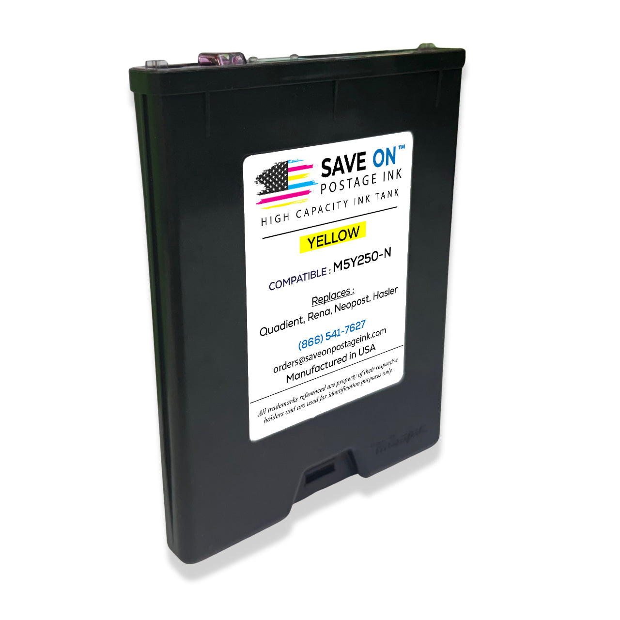 Compatible Quadient Memjet  M5Y250-N | Memjet Ink Compatible HI-CAP Yellow Ink Tank for Mach Series Quadient Formax and Hasler Printers - 0